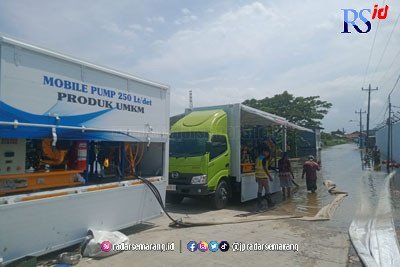 Sembilan Mobil Pompa Dikerahkan untuk Atasi Banjir Semarang